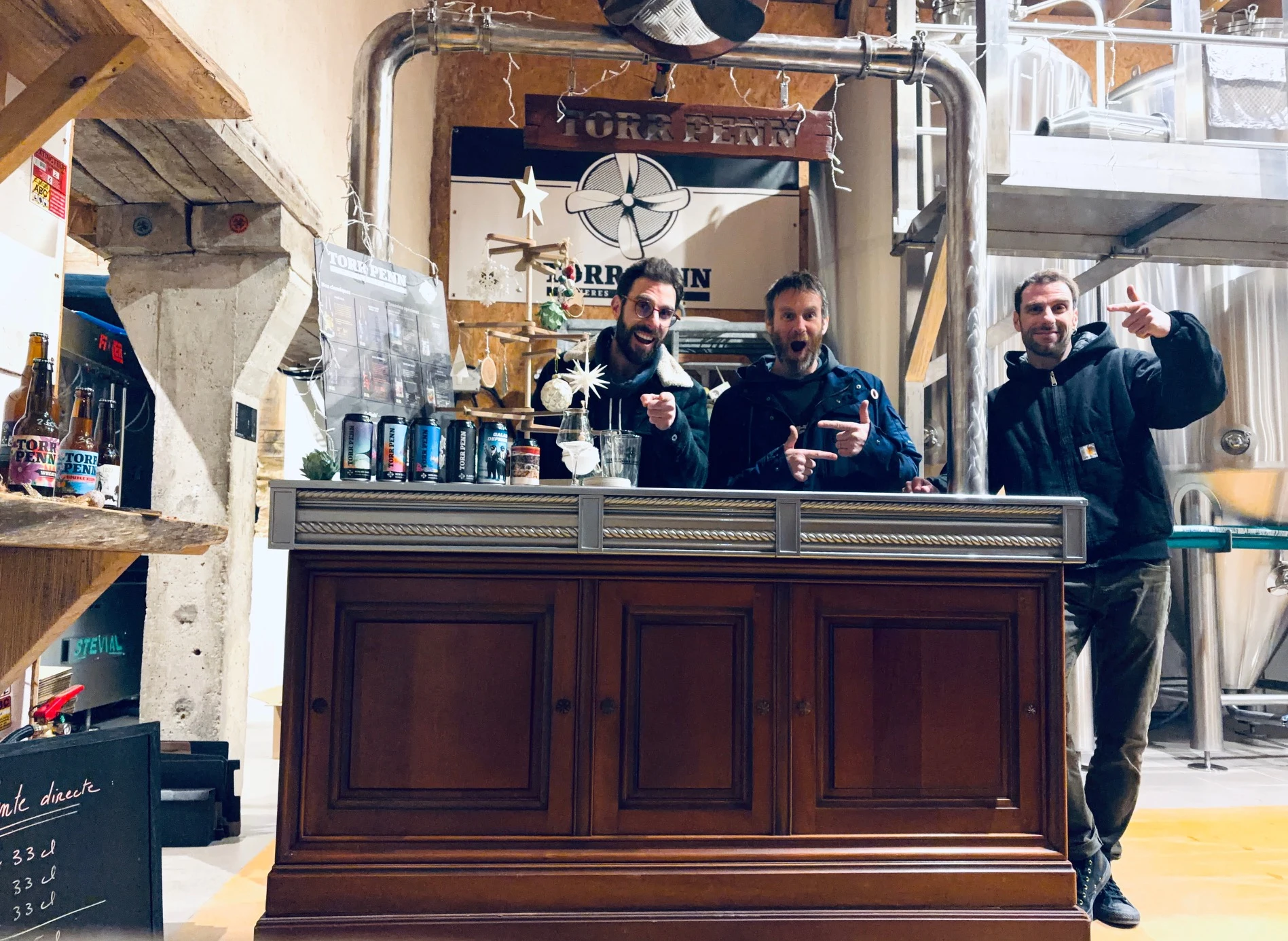Équipe de la Brasserie Torr Penn – brasseurs artisanaux bretons